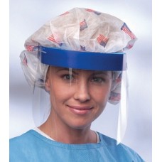 Medline 3/4 Length Disposable Face Shields with Foam Top (Case of 96 Caps or less)