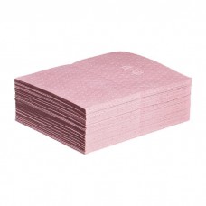 HAZMAT pad, ABSORBENT, HVY WT, 15"X20",PINK NPGMAT310, (Bag of 50 pads)