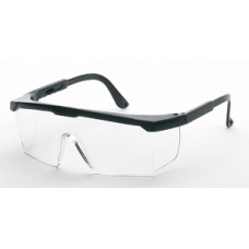 GLASSES,SAFETY W/BLACK FRAME,CLEAR LENS