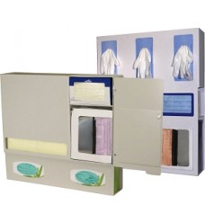 NONORG001  GLOVE ORGANIZER, ISOLATION-PROTECTION, ALUM 