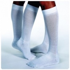 STOCKING,15-20, KNEE,CLSD TOE,WHITE MED.