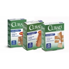 CURAD Flex-Fabric Bandages 30CT, 3/4X3", Case of 24