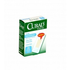 Waterproof Adhesive Bandages,1X3"STRIP, 6CT  Case of 24 Curad Clear 