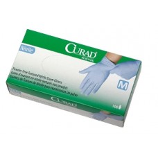 Medline Curad Powder-Free Latex-Free Nitrile Exam Gloves, Box of 100 gloves