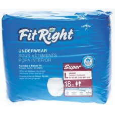 FitRight Super Protective Underwear,  MD, 28-40"