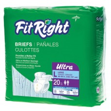 FitRight Ultra Briefs,X-Large, BRIEF,CLOTHLIKE,FITULTRA,XLG,59-66' - 1 CS, 80 EA