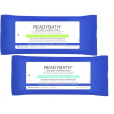 ReadyBath Total Body Cleansing Standard Weight Washcloths by Medline, Case of 30 packets
