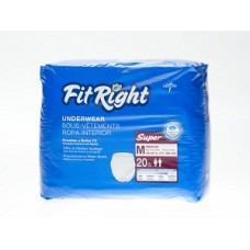 FitRight Super Underwear by Medline, SUPER, Large, 40"-56" (One case of 72 Underwear)