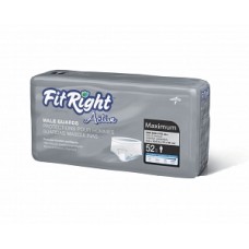 FitRight Active Male Guards, LINER, INCONTINENT, MALE GUARD, 6X11 (One bag of 52 guards)