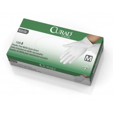 CURAD White Nitrile Exam Gloves, Large (Case of 600)