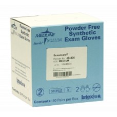 Latex-Free Nitrile Exam Single Gloves Aloetouch 9" Powder-Free, Box of 100 Medline 