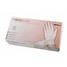 Medline MediGuard Vinyl Synthetic Exam Gloves, Case of 1,000 gloves, 10 Boxes/case