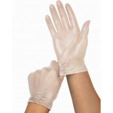 Medline PF Clear Vinyl Exam Gloves