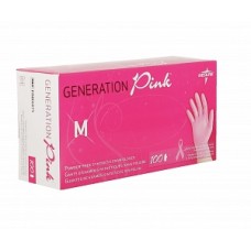 Medline Generation Pink 3G Synthetic Exam Gloves, Box of 100 gloves