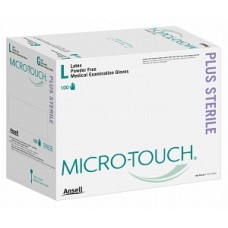 Ansell Healthcare GLOVE,MICRO-TOUCH PLUS,STERILE,LG, Box of 100 gloves