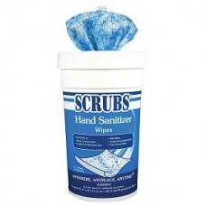 Dymon Scrubs Hand Sanitizer Wipes, case of 8 