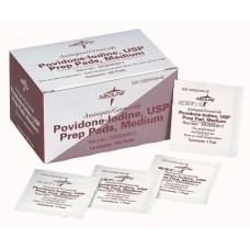 Povidone Iodine Prep Pads MEDIUM, 1M / CS, Case of 1,000 pads