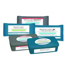 ReadyFlush Jr Personal Cleansing Fragrance Free Flushable 7x8 Wipes Case of 24