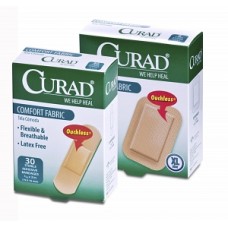 Fabric Bandages 3/4X3, 30CT, 24BX / CS, Case of 24 Curad Comfort 