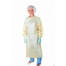 Medline Polyethylene-Coated Polypropylene Isolation Gowns (Case of 50)