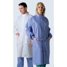 Medline Unisex ASEP Barrier Full Length Zip Front Lab Coat