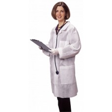 Kendall LAB COAT SPLASH RES WHITE M, Case of 20 coats